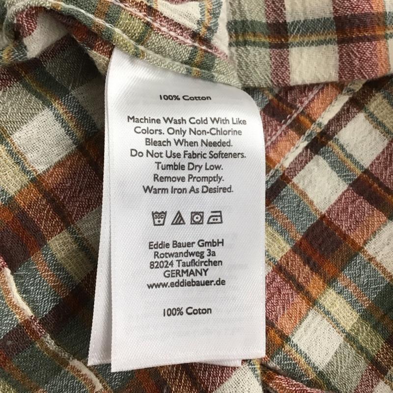 エディーバウアー Eddie Bauer シャツ、ブラウス 長袖 ボタンダウンシャツ M チェック マルチカラー / マルチカラー / メンズ USED 古着 中古 10141191