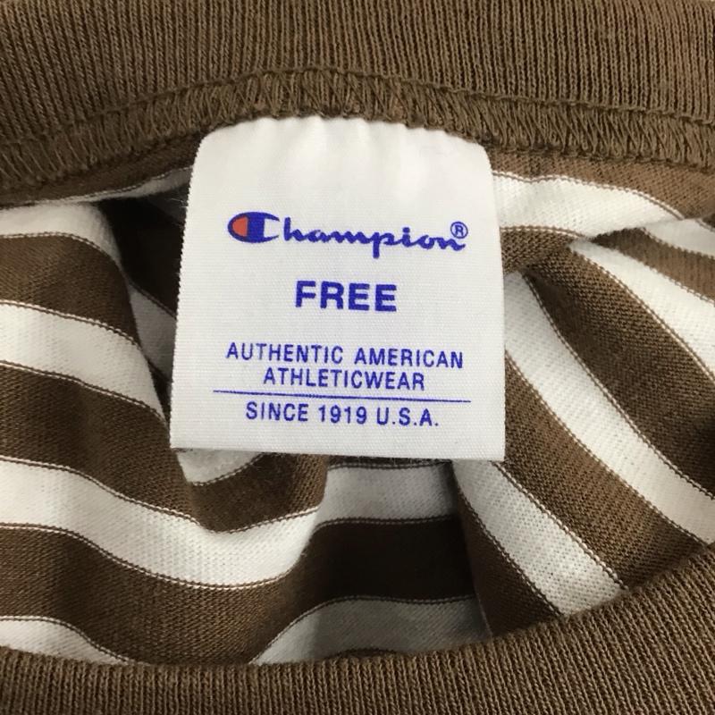 グローバルワーク GLOBAL WORK Tシャツ 長袖 ボーダー チャンピオン FREE ボーダー柄 マルチカラー / マルチカラー / レディース USED 古着 中古 10110247