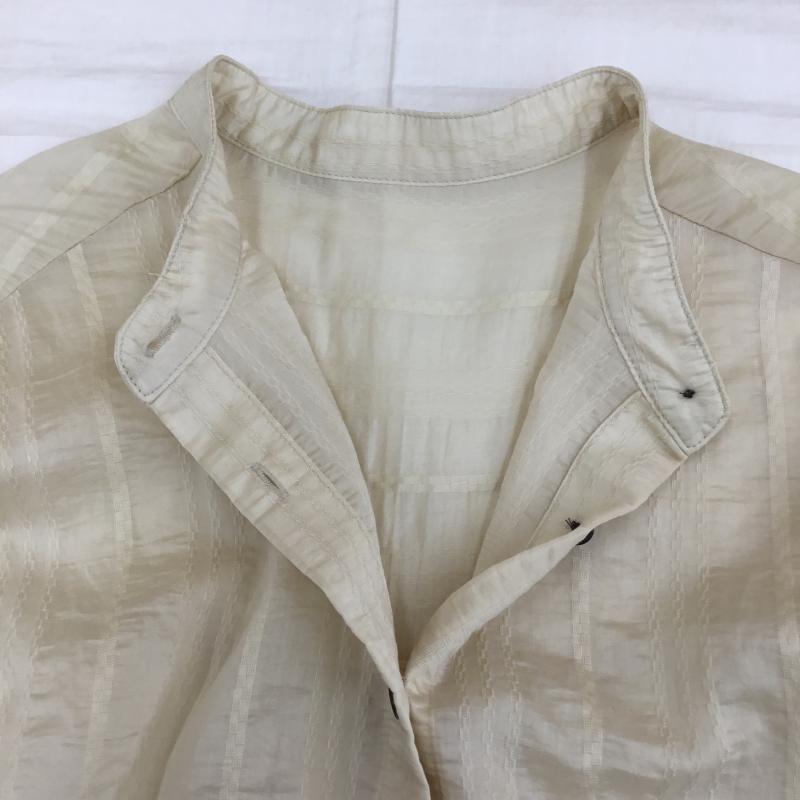グローバルワーク GLOBAL WORK シャツ、ブラウス 長袖 GW625071AD M ベージュ / ベージュ / レディース USED 古着 中古 10137762