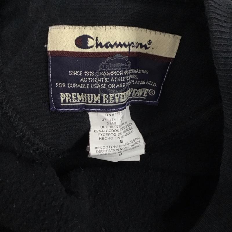 チャンピオン Campion トレーナー 長袖 M 無地 黒 / ブラック / メンズ USED 古着 中古 10110525