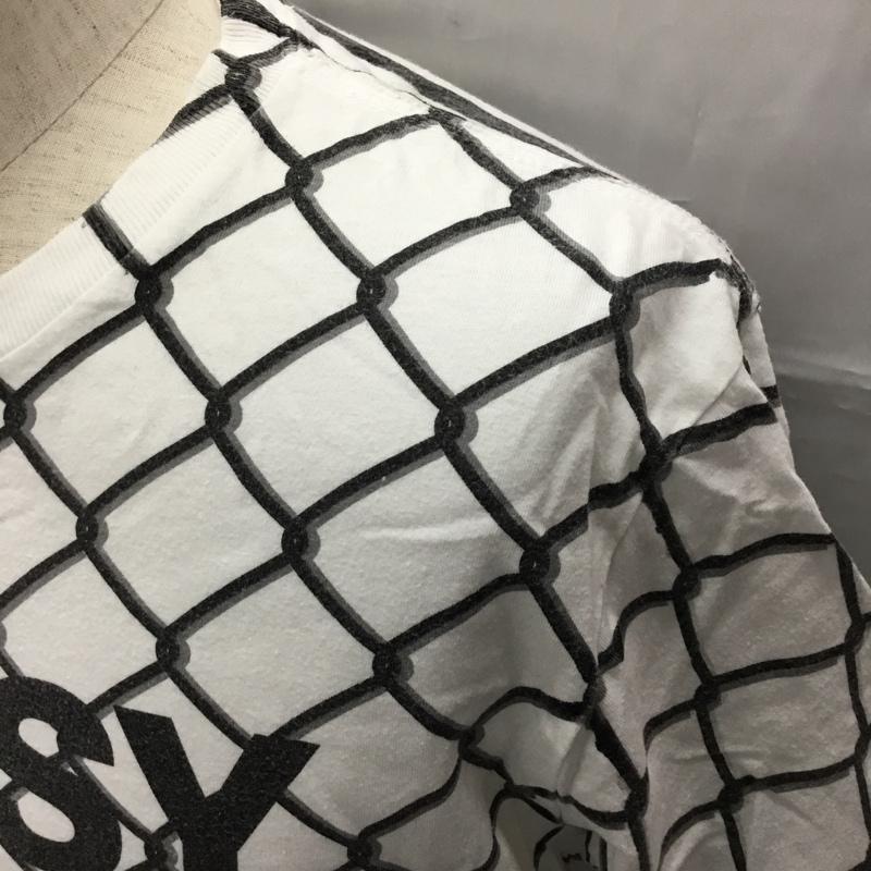 ステューシー STUSSY Tシャツ 半袖 半袖カットソー プリントTシャツ クルーネックカットソー L ロゴ、文字 白 / ホワイト /  メンズ USED 古着 中古 10108709