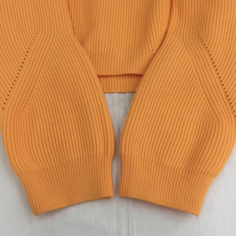 マウジー MOUSSY ニット、セーター 長袖 FREE 無地 橙 / オレンジ / レディース USED 古着 中古 10137778