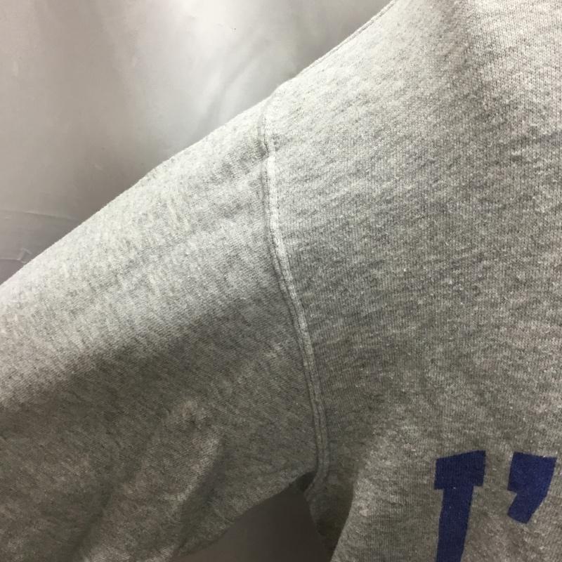 ラッセル RUSSELL トレーナー 長袖 112-00-0146 ビッグシルエット カレッジ プリント スウェット SHIPS別注 M ロゴ、文字 灰 / グレー / メンズ USED 古着 中古 10109671