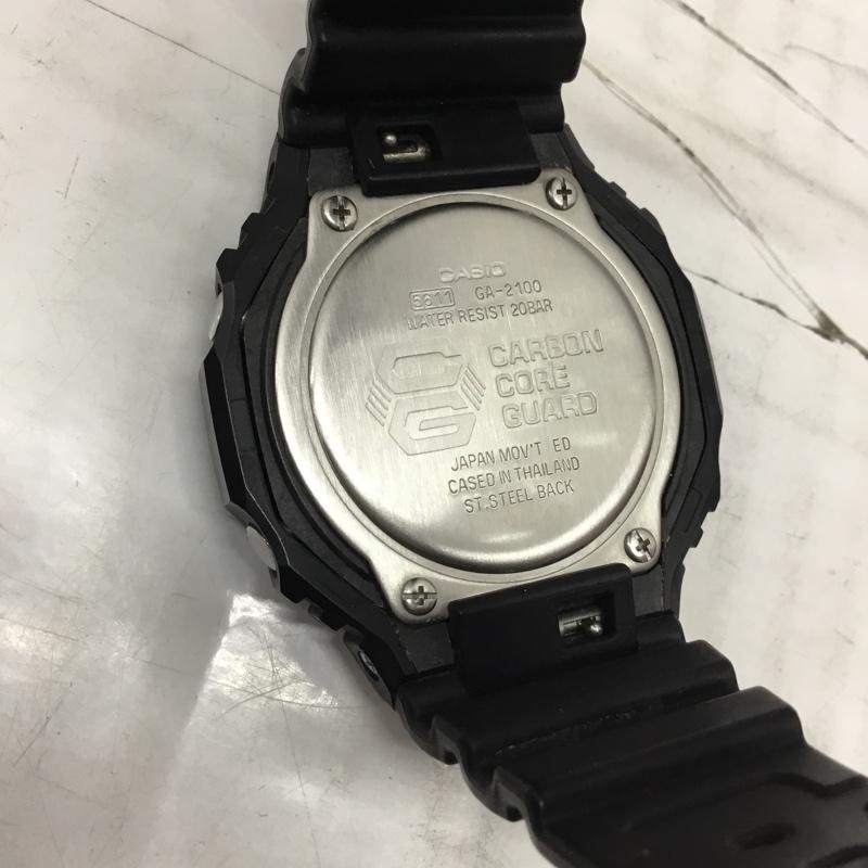 ジーショック G-SHOCK 腕時計 アナログ(クォーツ式) GA-2100 八角形 箱有 ロゴ、文字 黒 / ブラック / メンズ USED 古着 中古 10106506