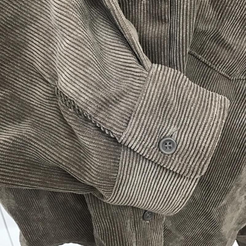 アイテムズ アーバンリサーチ ITEMS URBAN RESEARCH シャツ、ブラウス 長袖 it06-23n005 コーディロイビッグシャツ FREE 無地 茶 / ブラウン / レディース USED 古着 中古 10121331