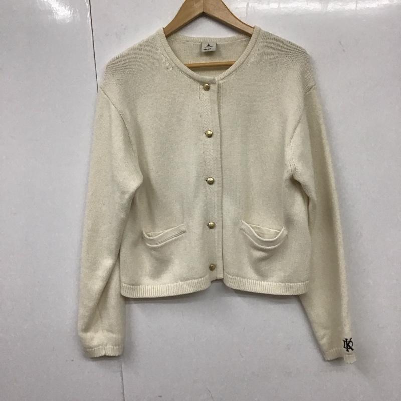 ニコアンド niko and... カーディガン 長袖 M 無地 白 / ホワイト / レディース USED 古着 中古 10131617