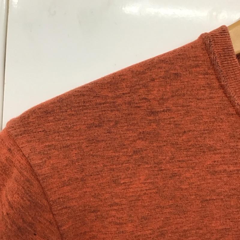 ザノースフェイス THE NORTH FACE Tシャツ 半袖 nt11932 ショートスリーブスクエアロゴジャカードティー クルーネックカットソー M ロゴ、文字 橙 / オレンジ / メンズ USED 古着 中古 10130474