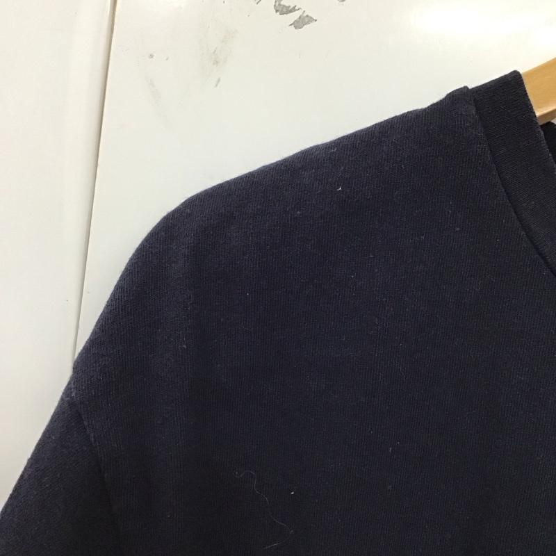 ニコアンド niko and... ワンピース ロングスカート 80217300 Tシャツワンピース 半袖 L ロゴ、文字 紺 / ネイビー / レディース USED 古着 中古 10129156