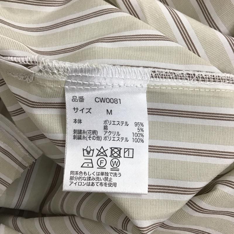 古着 USED シャツ、ブラウス 長袖 CAMPHOR WOOD CW0081 開襟シャツ オープンカラーシャツ 刺繍 M ストライプ マルチカラー / マルチカラー / レディース USED 古着 中古 10123527
