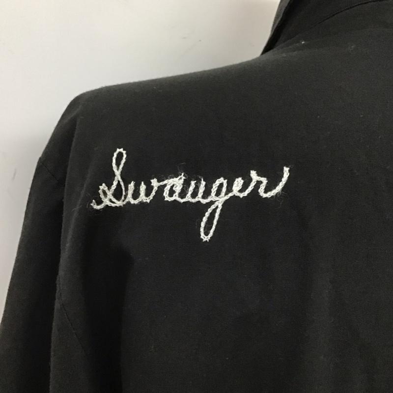 キングルイ King Louie シャツ、ブラウス 半袖 半袖シャツ カラーシャツ 半袖カットソー ボーリングシャツ 古着 80s L ロゴ、文字 黒 / ブラック / メンズ USED 古着 中古 10106834