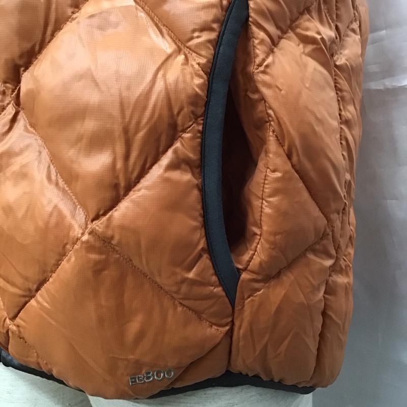 エディーバウアー Eddie Bauer ベスト ベスト ジップアップベスト ダウンベスト ノースリーブカットソー M 無地 橙 / オレンジ / メンズ USED 古着 中古 10110763