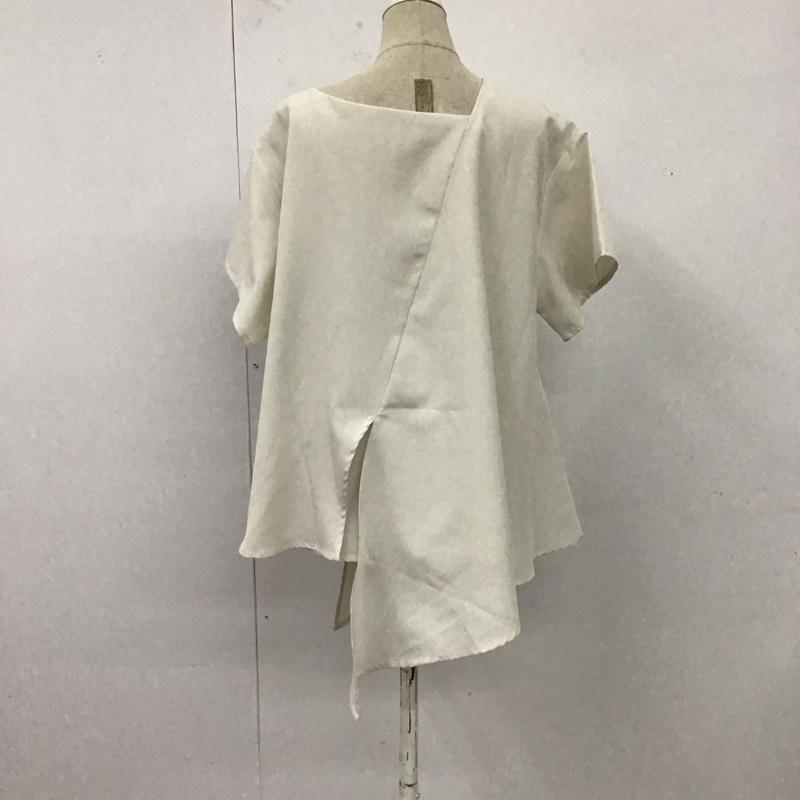 アズールバイマウジー AZUL BY MOUSSY シャツ、ブラウス 半袖 250gsb30-301d 2WAY SIDE TIE BLOUSE S 無地 白 / ホワイト / レディース USED 古着 中古 10121147