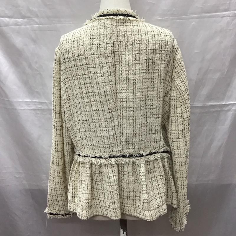 ザラ ZARA ジャケット、上着 ジャケット、ブレザー 7901/031/711 Tweed Peplum Jacket M マルチカラー / マルチカラー / レディース USED 古着 中古 10112536