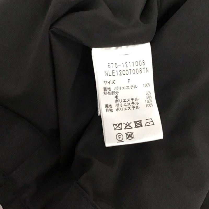 ナノユニバース nano・universe ジャケット、上着 ジャケット、ブレザー NLE12COT008TN ノーカラー キルティング ロング丈 FREE 無地 黒 / ブラック / レディース USED 古着 中古 10130450