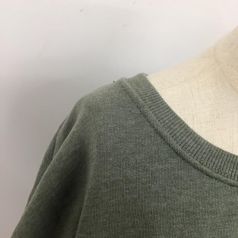 ザラ ZARA トレーナー 長袖 長袖 L 無地 緑 / グリーン / レディース USED 古着 中古 10114489