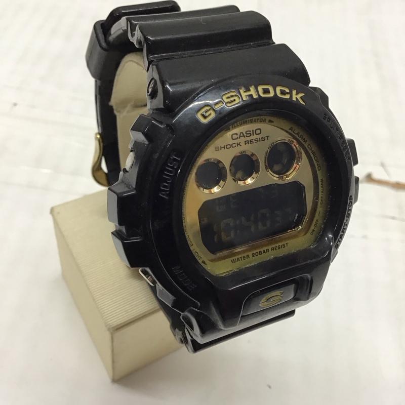 ジーショック G-SHOCK 腕時計 デジタル DW-6900CB Crazy Colors ロゴ、文字 黒 / ブラック / X 金 / ゴールド / メンズ USED 古着 中古 10115674