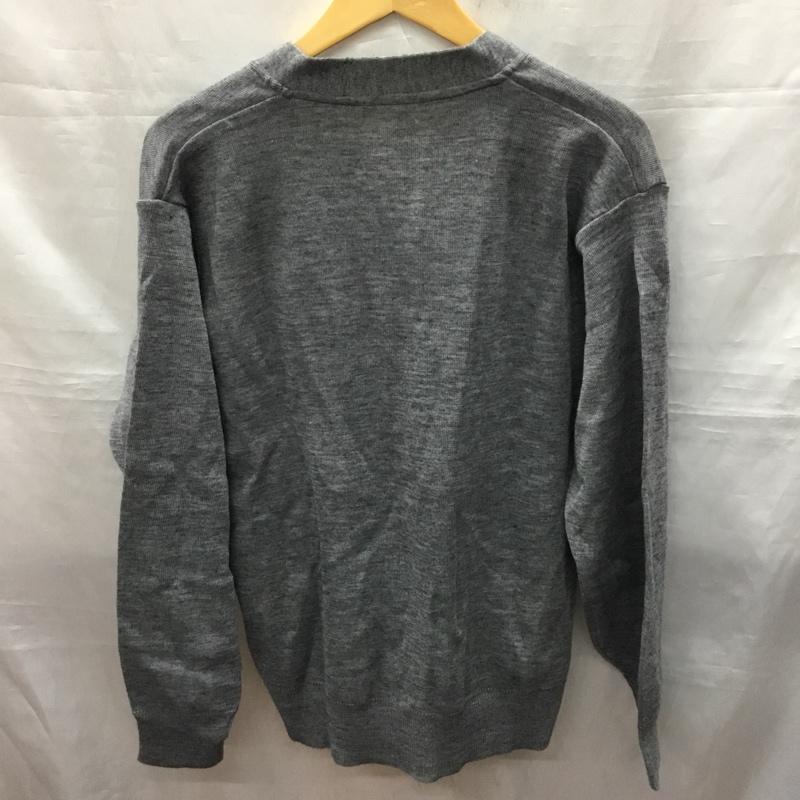 古着 USED カーディガン 長袖 DONKEY CLUB Vネック ウール混 タグ付き M 無地 灰 / グレー / メンズ USED 古着 中古 10119343