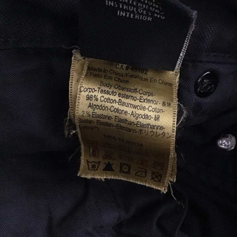 スコッチアンドソーダ SCOTCH&SODA パンツ デニム、ジーンズ デニムパンツ スリムパンツ カジュアルパンツ ストレッチパンツ 30インチ 無地 黒 / ブラック / メンズ USED 古着 中古 10148910