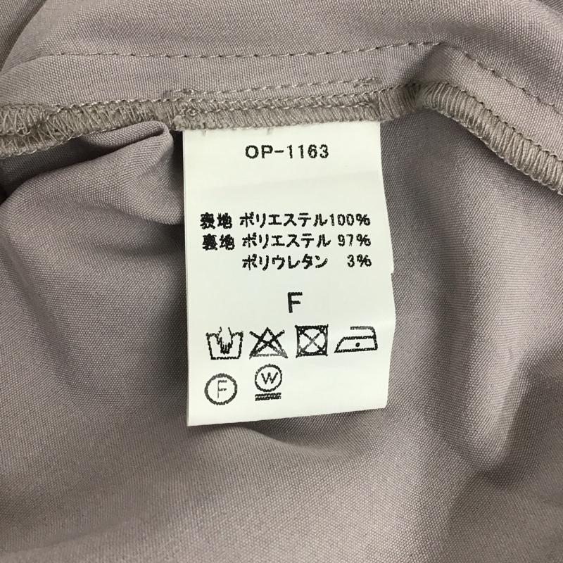 アルシーヴ archives ワンピース ロングスカート Vネック 長袖 花柄 紫 / パープル / レディース USED 古着 中古 10139409