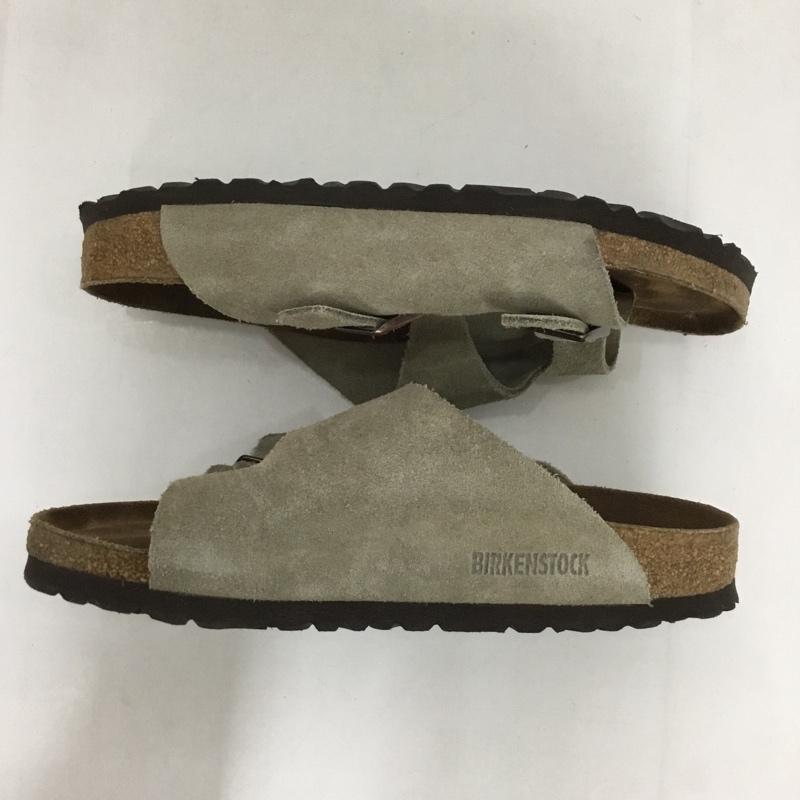 ビルケンシュトック BIRKENSTOCK サンダル サンダル Zurich チューリッヒ 24.0cm ロゴ、文字 ベージュ / ベージュ / レディース USED 古着 中古 10124375