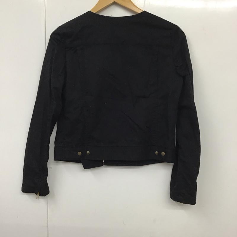 スピック&スパンノーブル Spick & Span Noble ジャケット、上着 ジャケット、ブレザー 10-011-240-7020-1-0 コットンリネン ノーカラー 38 無地 黒 / ブラック / レディース USED 古着 中古 10131284