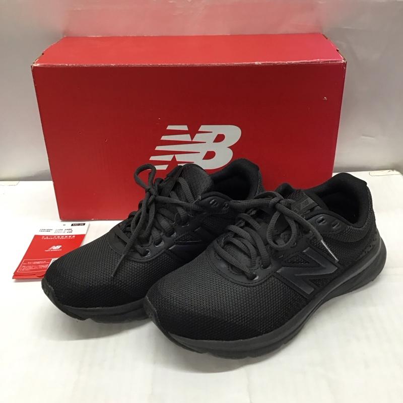 ニューバランス New Balance スニーカー スニーカー W411LK2 ランニングシューズ 23cm 箱有 23.0cm ロゴ、文字 黒 / ブラック / レディース USED 古着 中古 10116963