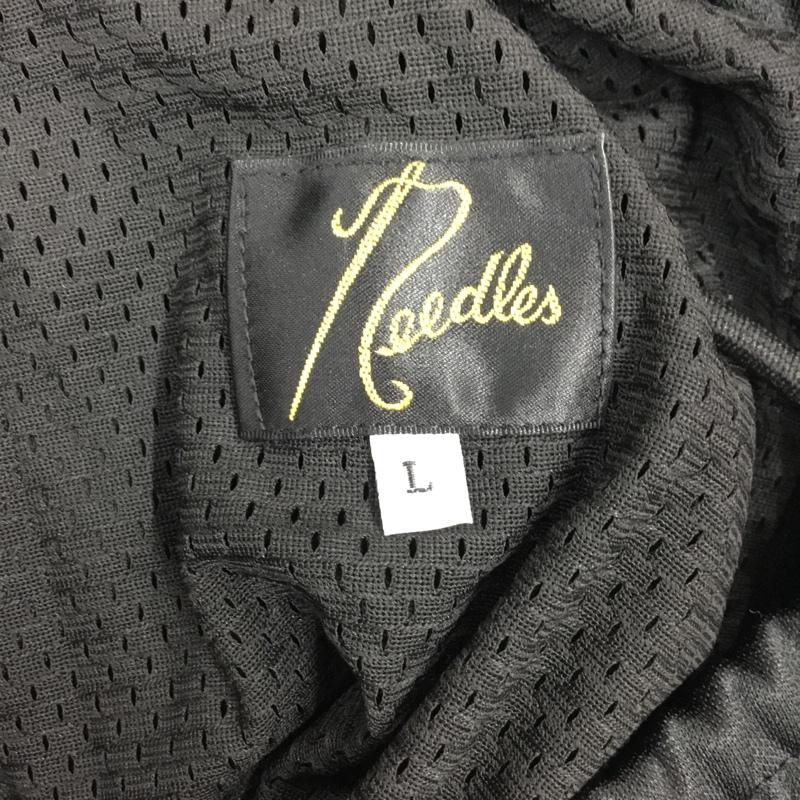 ニードルス Needles パンツ ワークパンツ、ペインターパンツ ジャージ パンツ ワイドパンツ カジュアルパンツ L ロゴ、文字 黒 / ブラック /  メンズ USED 古着 中古 10122404