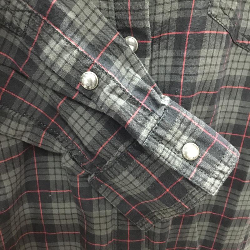 ディーゼル DIESEL シャツ、ブラウス 長袖 ウエスタンシャツ S チェック 黒 / ブラック / X 灰 / グレー / X 赤 / レッド / レディース USED 古着 中古 10118739
