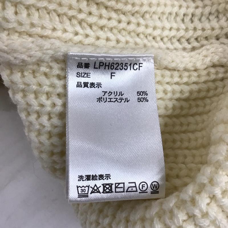 レプシィム LEPSIM ニット、セーター 長袖 LPH62351CF ハーフジップ 5GハーフZIP配色PO タグ付き FREE 無地 えんじ / ワインレッド / X アイボリー / アイボリー / X 水色 / ライトブルー / レディース USED 古着 中古 10120852