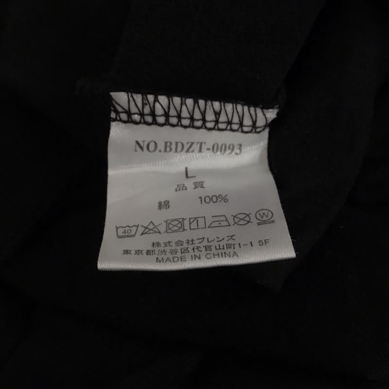 ベンデイビス BEN DAVIS Tシャツ 半袖 半袖カットソー プリントTシャツ クルーネックカットソー L プリント 黒 / ブラック / メンズ USED 古着 中古 10133634