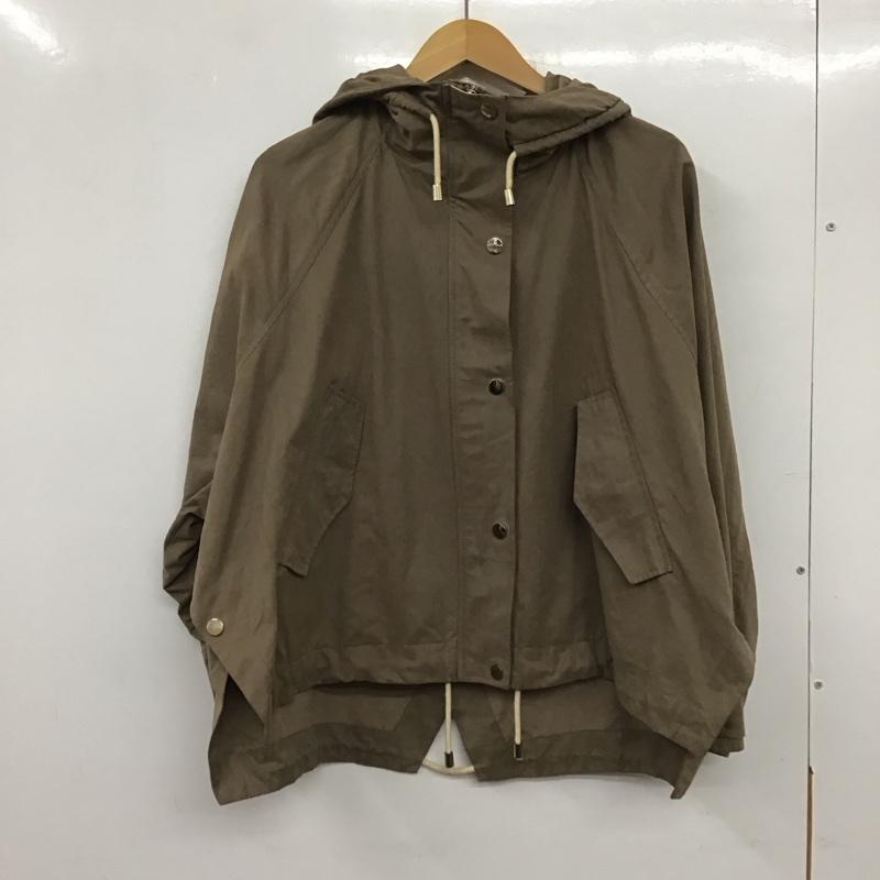 ザラ ZARA ジャケット、上着 ジャケット、ブレザー ジップアップパーカージャケット アウター M 無地 茶 / ブラウン / レディース USED 古着 中古 10136786