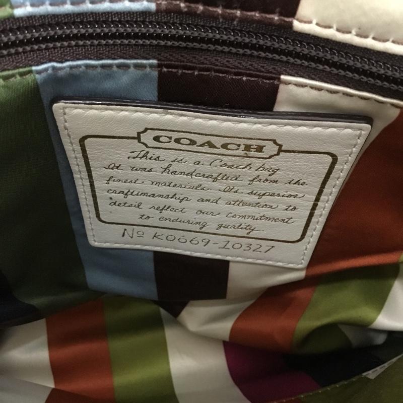 コーチ COACH トートバッグ トートバッグ K0669 10327 ワンショルダー レザー ロゴ、文字 茶 / ブラウン / レディース USED 古着 中古 10129104