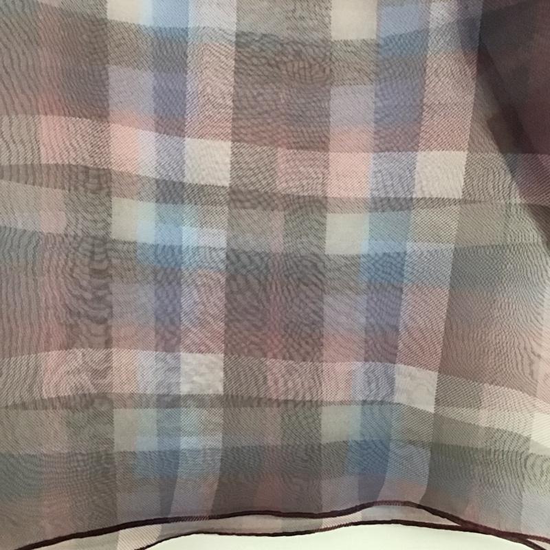 ザラベーシック ZARA BASIC カットソー 半袖 半袖カットソー クルーネックカットソー シースルーチェック S チェック マルチカラー / マルチカラー / レディース USED 古着 中古 10136459