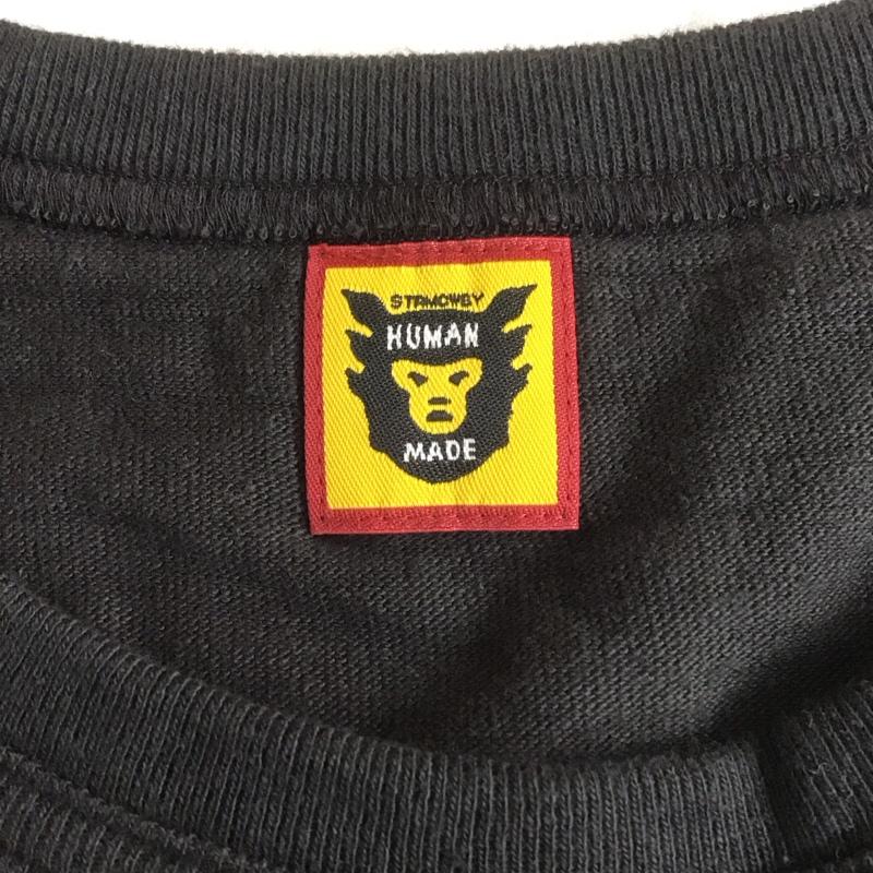 ヒューマンメード HUMAN MADE Tシャツ 半袖 半袖カットソー プリントTシャツ クルーネックカットソー XL ロゴ、文字 黒 / ブラック / メンズ USED 古着 中古 10107745