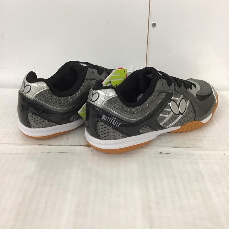バタフライ BUTTERFLY シューズ シューズ レゾライン サル 93640 卓球シューズ 23.0cm 無地 灰 / グレー / レディース USED 古着 中古 10135232