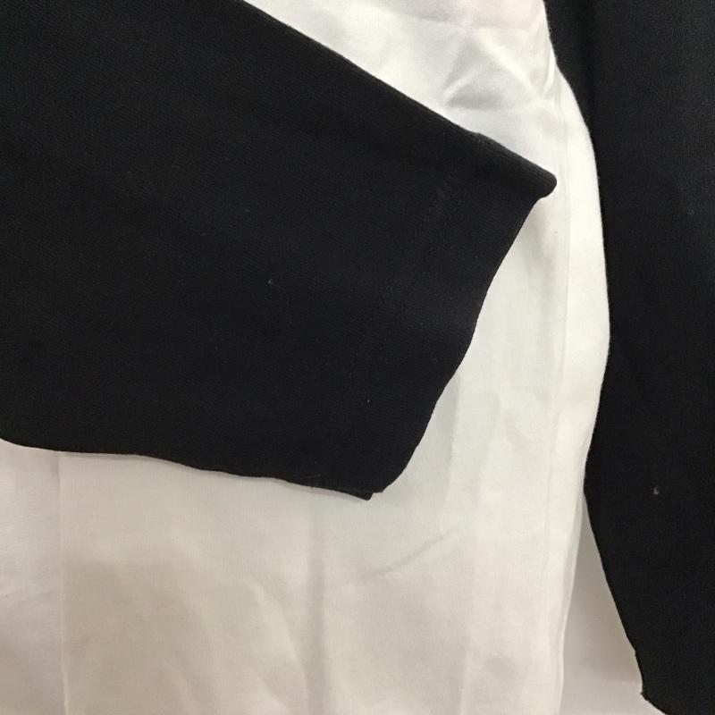 ニコアンド niko and... Tシャツ 長袖 S201TC19AD ラグランスリーブ she said that M ロゴ、文字 黒 / ブラック / X 白 / ホワイト / レディース USED 古着 中古 10122866