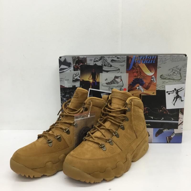 ナイキ NIKE ブーツ 一般 AR4490-700 Nike Air Jordan 9 Retro Boot Wheat 28.0cm 無地 キャメル / キャメル / X ベージュ / ベージュ / メンズ USED 古着 中古 10128864