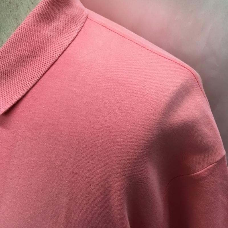 ポロバイラルフローレン Polo by RALPH LAUREN ポロシャツ 半袖 L 無地 桃 / ピンク / メンズ USED 古着 中古 10108737