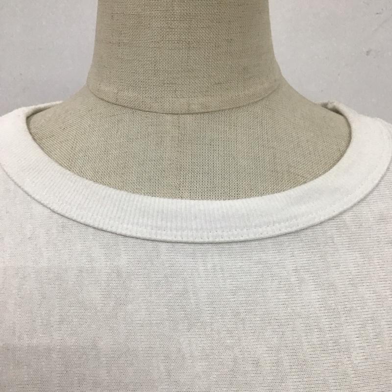 チャンピオン Champion ワンピース ひざ丈スカート CW-P311 REVERSE WEAVE 半袖 カットソー M ロゴ、文字 白 / ホワイト /  レディース USED 古着 中古 10113986