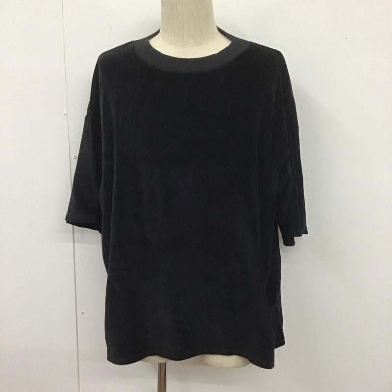 ハレ HARE カットソー 半袖 半袖カットソー 無地Tシャツ クルーネックカットソー L 無地 黒 / ブラック / メンズ USED 古着 中古 10107698