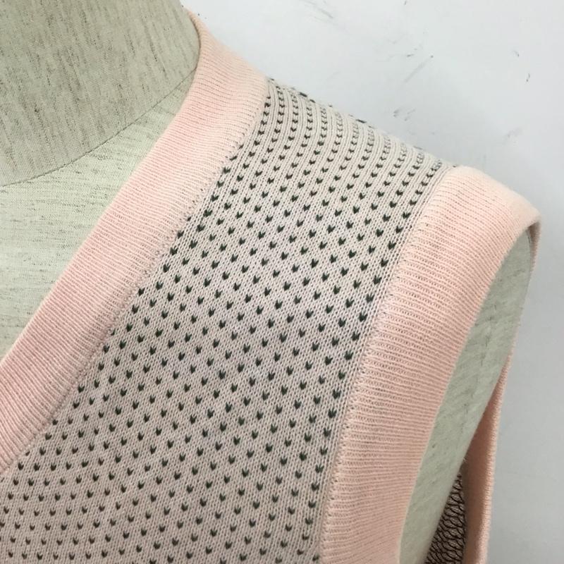 ユナイテッドアローズ UNITED ARROWS ベスト ベスト ニットベスト ノースリーブカットソー セーター Vネックカットソー M 総柄 緑 / グリーン / X 桃 / ピンク / メンズ USED 古着 中古 10111641