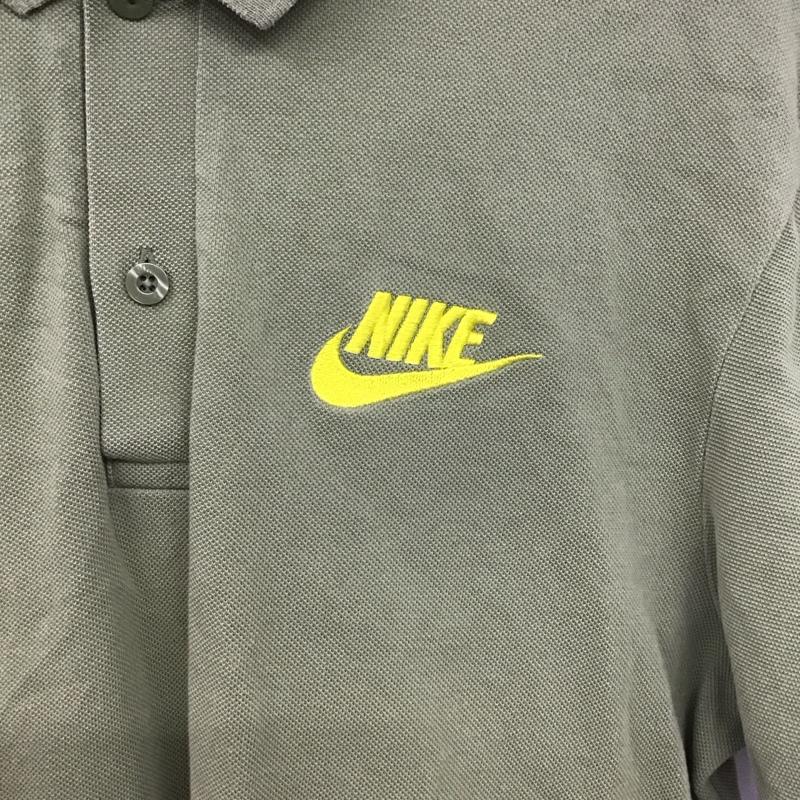 ナイキ NIKE ポロシャツ 半袖 909747-334 ポロシャツPQマッチアップポロ 半袖ポロシャツ L ロゴ、文字 緑 / グリーン / メンズ USED 古着 中古 10138724