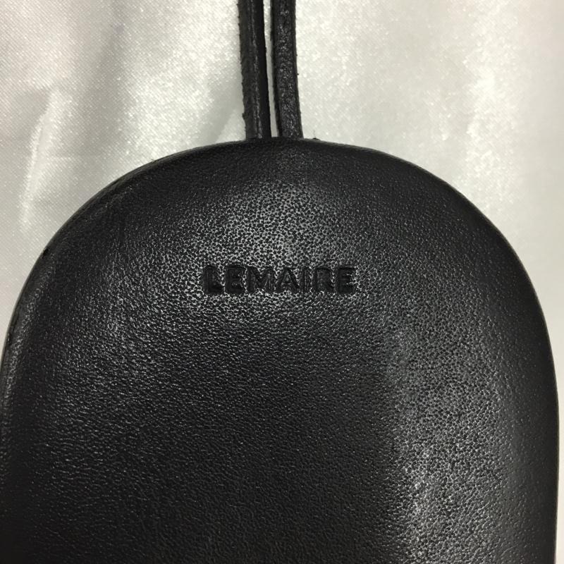 ルメール LEMAIRE ファッション小物 ファッション小物 MOLDED KEY HOLDER キーリング レザー 箱有 ロゴ、文字 黒 / ブラック / メンズ USED 古着 中古 10119653