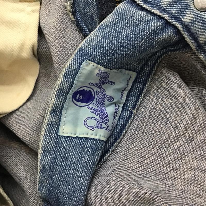 アベイシングエイプ A BATHING APE パンツ ショートパンツ デニムショートパンツ L 無地 水色 / ライトブルー / メンズ USED 古着 中古 10113970