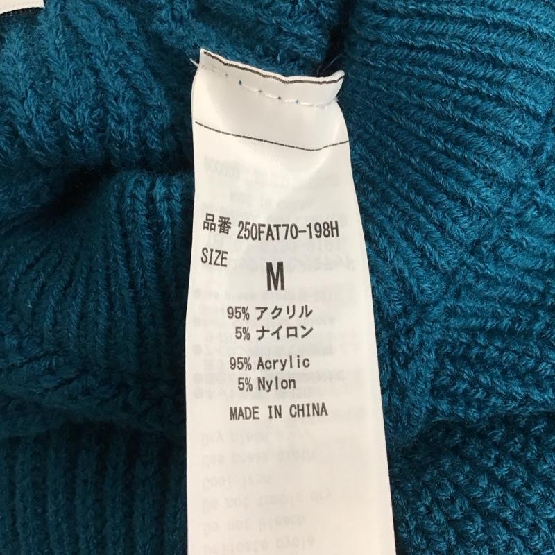 アズールバイマウジー AZUL BY MOUSSY ニット、セーター 長袖 250FAT70-198H カシュクールニットセットトップス M 無地 青 / ブルー / レディース USED 古着 中古 10110968