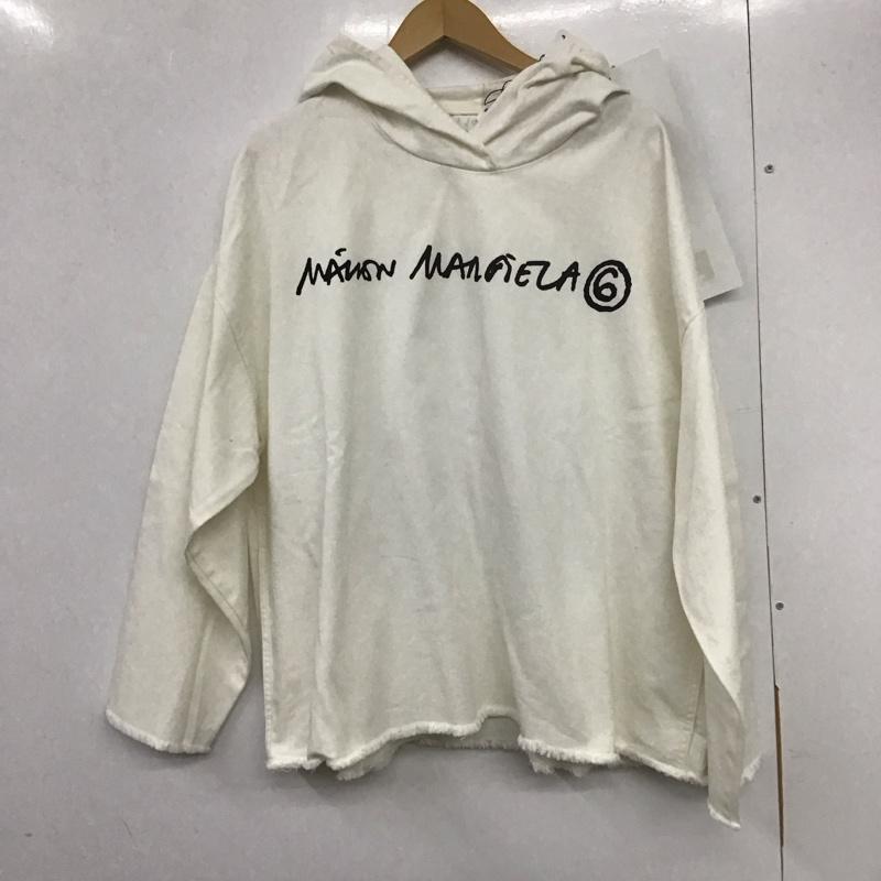 エムエム 6 メゾン マルタン マルジェラ MM6 Maison Martin Margiela パーカー 長袖 S62NC0066 S ロゴ、文字 X プリント 白 / ホワイト / レディース USED 古着 中古 10133462