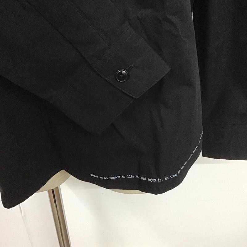 ドゥアラット DOARAT シャツ、ブラウス 長袖 長袖シャツ カラーシャツ ポケットシャツ 長袖カットソー L 無地 黒 / ブラック / メンズ USED 古着 中古 10107465