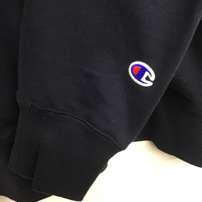 チャンピオン Champion ジャケット、上着 ジャケット、ブレザー c3-ps011 ジップスウェットジャケット スポーツウェア カジュアルトレーナー XL ロゴ、文字 紺 / ネイビー / メンズ USED 古着 中古 10138137