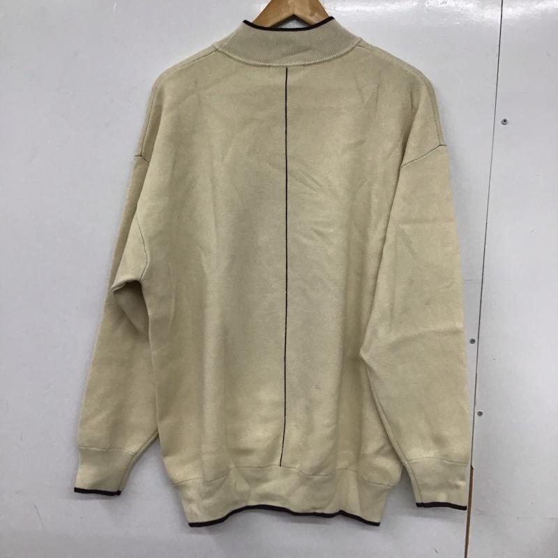 ニコアンド niko and... ニット、セーター 長袖 長袖ニットカットソー スタンドネック セーター L 無地 白 / ホワイト / X 紺 / ネイビー / メンズ USED 古着 中古 10132685