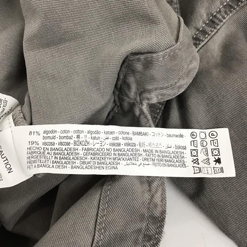 ザラ ZARA シャツ、ブラウス 長袖 L 無地 チャコールグレー / チャコールグレー / レディース USED 古着 中古 10124789